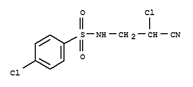 Benzenesulfonamide,4-chloro-N-(2-chloro-2-cyanoethyl)-