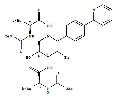 2,5,6,10,13-Pentaazatetradecanedioicacid,3,12-bis(1,1-dimethylethyl)-8-hydroxy-4,11-dioxo-9-(phenylmethyl)-6-[[4-(2-pyridinyl)phenyl]methyl]-,1,14-dimethyl ester, (3S,8S,9S,12S)-