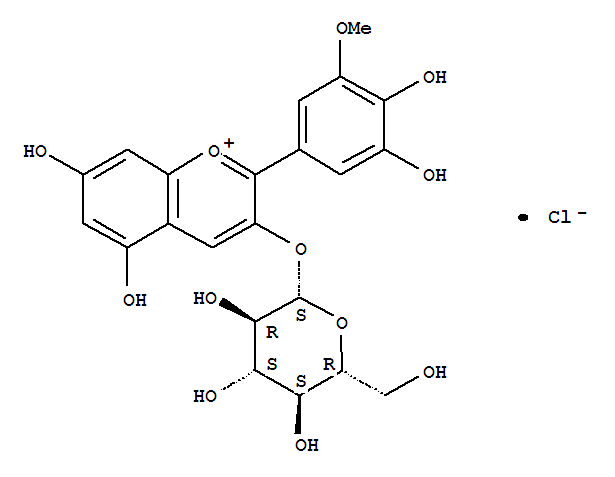 氯化矮牽牛素-3-O-葡萄糖苷價格, Petunidin-3-O-glucoside chloride標準品 | CAS: 6988-81-4 | ChemFaces對照品產品圖片