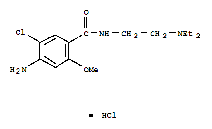 Benzamide,4-amino-5-chloro-N-[2-(diethylamino)ethyl]-2-methoxy-, hydrochloride (1:1)