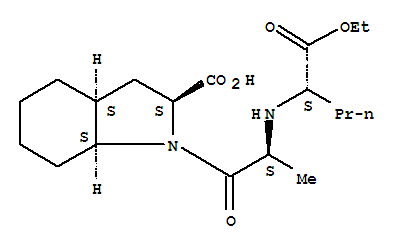 1H-Indole-2-carboxylicacid, 1-[(2S)-2-[[(1S)-1-(ethoxycarbonyl)butyl]amino]-1-oxopropyl]octahydro-,(2S,3aS,7aS)-