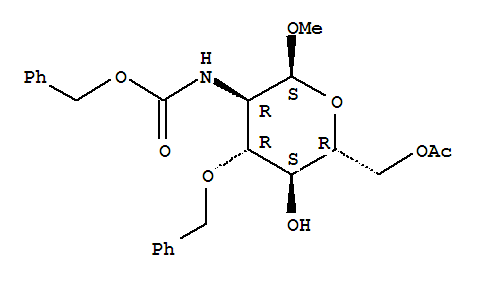 methyl 6-O-acetyl-3-O-benzyl-2-benzyloxycarbonylamino-2-deoxy-α-D-glucopyranoside  