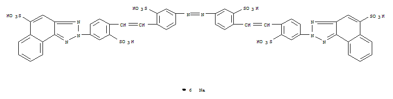 2H-Naphtho[1,2-d]triazole-5-sulfonicacid,2,2'-[1,2-diazenediylbis[(2-sulfo-4,1-phenylene)-2,1-ethenediyl(3-sulfo-4,1-phenylene)]]bis-,sodium salt (1:6)