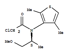 2-chloro-N-(2,4-dimethylthiophen-3-yl)-N-[(2S)-1-methoxypropan-2-yl]acetamide