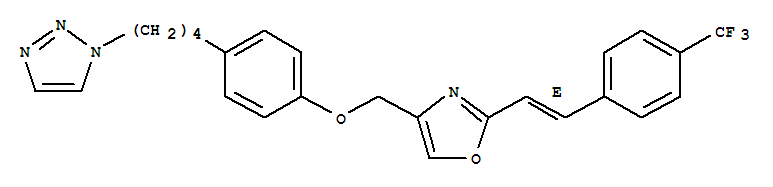 1H-1,2,3-Triazole,1-[4-[4-[[2-[(1E)-2-[4-(trifluoromethyl)phenyl]ethenyl]-4-oxazolyl]methoxy]phenyl]butyl]-