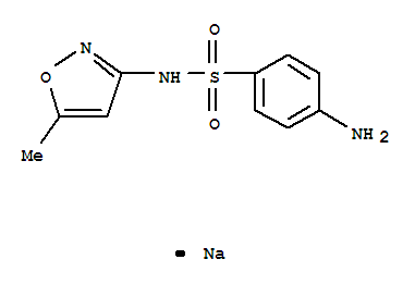 Benzenesulfonamide,4-amino-N-(5-methyl-3-isoxazolyl)-, sodium salt (1:1)