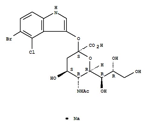 a-Neuraminic acid, N-acetyl-2-O-(5-bromo-4-chloro-...