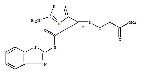[(Z)-[1-(2-amino-4-thiazoly)-2-(2-benzothiazolylthio)-2-oxoethylidene]amino]-Acetic acid methyl ester