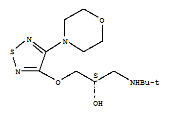 2-Propanol,1-[(1,1-dimethylethyl)amino]-3-[[4-(4-morpholinyl)-1,2,5-thiadiazol-3-yl]oxy]-,(2S)-