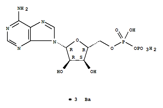 Adenosine5'-(trihydrogen diphosphate), barium salt (1:3) (9CI)