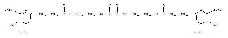 Benzenepropanoic acid,3,5-bis(1,1-dimethylethyl)-4-hydroxy-,1,1'-[(1,2-dioxo-1,2-ethanediyl)bis(imino-2,1-ethanediyl)] ester