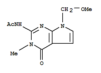 Acetamide, N-[4,7-dihydro-7-(methoxymethyl)-3-methyl-4-oxo-3H-pyrrolo[2,3-d]pyrimidin-2-yl]-