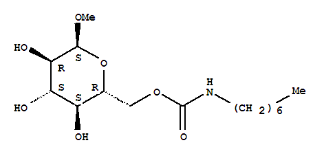a-D-Glucopyranoside, methyl,6-(heptylcarbamate)