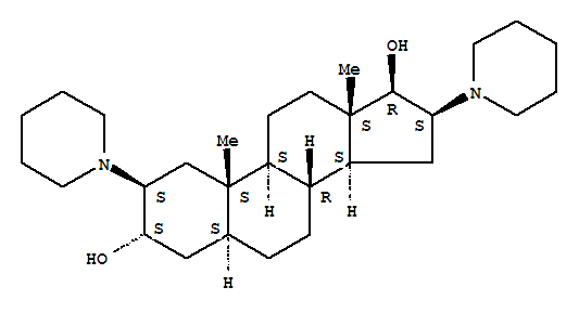 Androstane-3,17-diol,2,16-di-1-piperidinyl-, (2b,3a,5a,16b,17b)-