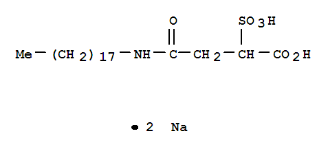 Butanoic acid,4-(octadecylamino)-4-oxo-2-sulfo-, sodium salt (1:2)
