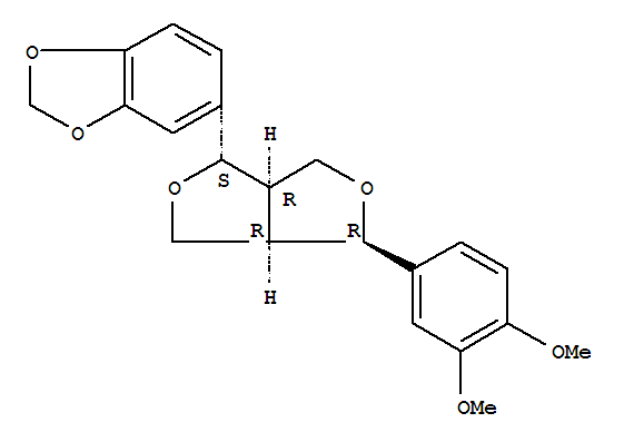 1,3-Benzodioxole,5-[(1R,3aS,4S,6aS)-4-(3,4-dimethoxyphenyl)tetrahydro-1H,3H-furo[3,4-c]furan-1-yl]-,rel-