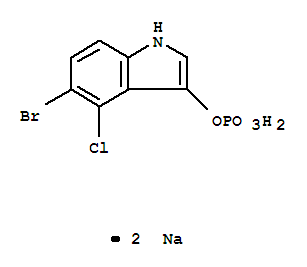 1H-Indol-3-ol,5-bromo-4-chloro-, 3-(dihydrogen phosphate), sodium salt (1:2)