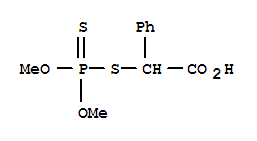 Benzeneacetic acid, a-[(dimethoxyphosphinothioyl)thio]-
