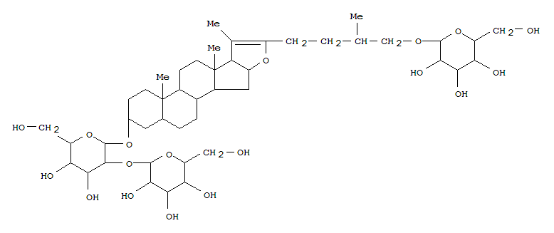 b-D-Galactopyranoside, (3b,5b)-26-(b-D-glucopyranosyloxy)furost-20(22)-en-3-yl 2-O-b-D-glucopyranosyl-