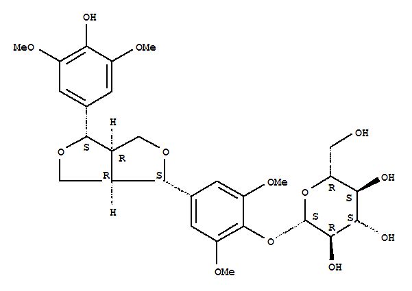 b-D-Glucopyranoside,2,6-dimethoxy-4-[(1S,3aR,4S,6aR)-tetrahydro-4-(4-hydroxy-3,5-dimethoxyphenyl)-1H,3H-furo[3,4-c]furan-1-yl]phenyl