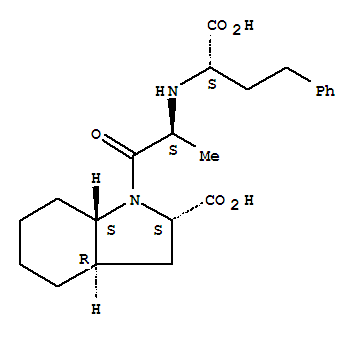 1H-Indole-2-carboxylicacid, 1-[(2S)-2-[[(1S)-1-carboxy-3-phenylpropyl]amino]-1-oxopropyl]octahydro-,(2S,3aR,7aS)-