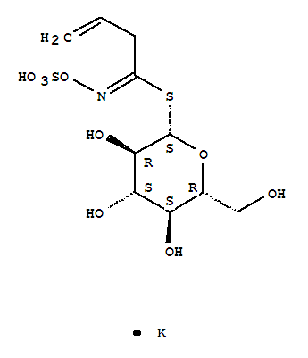 b-D-Glucopyranose, 1-thio-,1-[N-(sulfooxy)-3-butenimidate], potassium salt (1:1)