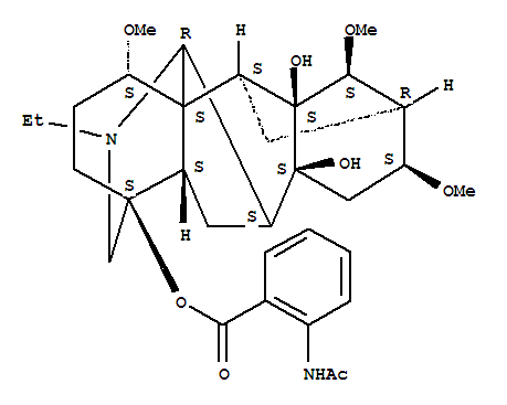 Aconitane-4,8,9-triol,20-ethyl-1,14,16-trimethoxy-, 4-[2-(acetylamino)benzoate], (1a,14a,16b)-