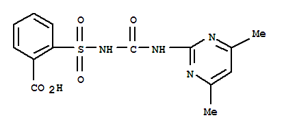Benzoic acid,2-[[[[(4,6-dimethyl-2-pyrimidinyl)amino]carbonyl]amino]sulfonyl]-