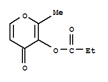4H-Pyran-4-one,2-methyl-3-(1-oxopropoxy)-