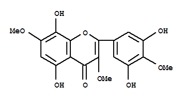 4H-1-Benzopyran-4-one,2-(3,5-dihydroxy-4-methoxyphenyl)-5,8-dihydroxy-3,7-dimethoxy-