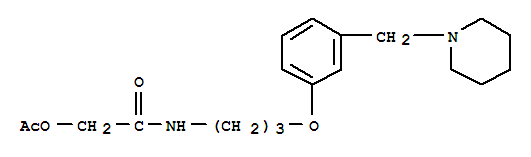 Acetamide,2-(acetyloxy)-N-[3-[3-(1-piperidinylmethyl)phenoxy]propyl]-