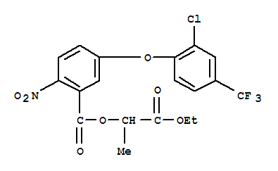 Benzoicacid, 5-[2-chloro-4-(trifluoromethyl)phenoxy]-2-nitro-,2-ethoxy-1-methyl-2-oxoethyl ester