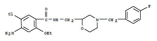 Benzamide,4-amino-5-chloro-2-ethoxy-N-[[4-[(4-fluorophenyl)methyl]-2-morpholinyl]methyl]-