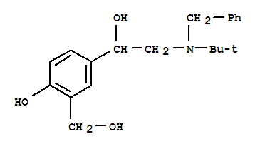 1-(4'-Hydroxy-3'-hydroxymethylphenyl)-2-(benzyl-tert-butylamino)ethanol alpha-((Benzyl-tert-butylamino)methyl)-m-xylene-4,alpha,alpha'-triol