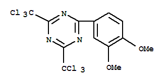 2-(3,4-dimethoxyphenyl)-4,6-bis(trichloromethyl)-1,3,5-triazine
