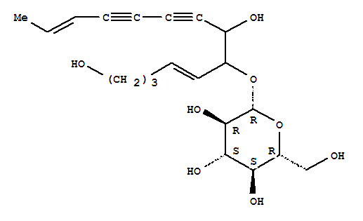 b-D-Glucopyranoside,(7E)-2-hydroxy-1-[(1E)-5-hydroxy-1-penten-1-yl]-7-nonene-3,5-diyn-1-yl