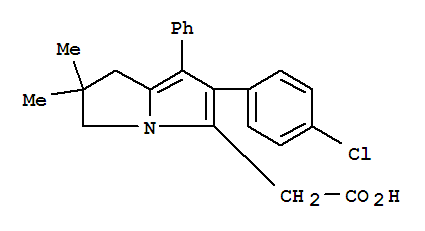 1H-Pyrrolizine-5-aceticacid, 6-(4-chlorophenyl)-2,3-dihydro-2,2-dimethyl-7-phenyl-