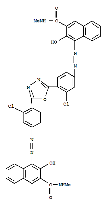 2-Naphthalenecarboxamide,4,4'-[1,3,4-oxadiazole-2,5-diylbis[(3-chloro-4,1-phenylene)azo]]bis[3-hydroxy-N-methyl-(9CI)