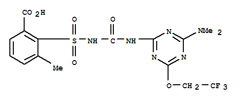 Benzoic acid,2-[[[[[4-(dimethylamino)-6-(2,2,2-trifluoroethoxy)-1,3,5-triazin-2-yl]amino]carbonyl]amino]sulfonyl]-3-methyl-