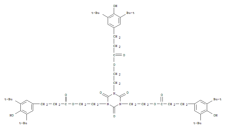 Benzenepropanoic acid,3,5-bis(1,1-dimethylethyl)-4-hydroxy-,1,1',1''-[(2,4,6-trioxo-1,3,5-triazine-1,3,5(2H,4H,6H)-triyl)tri-2,1-ethanediyl]ester
