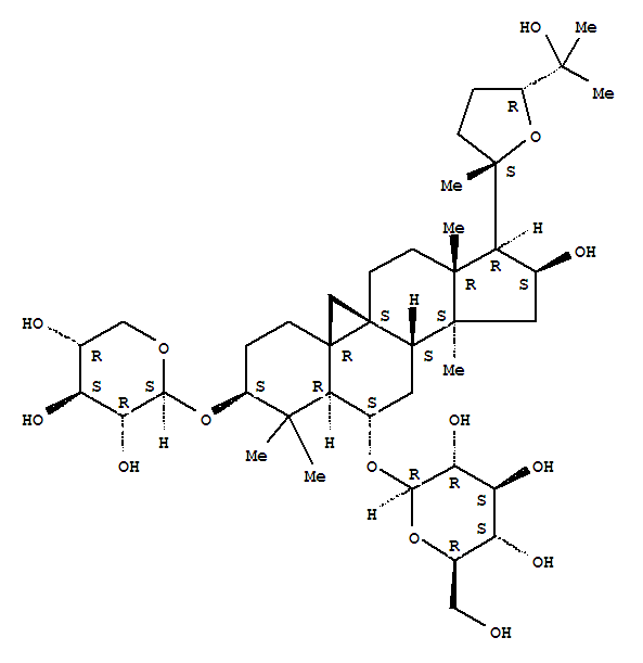 b-D-Glucopyranoside, (3b,6a,16b,24R)-20,24-epoxy-16,25-dihydroxy-3-(b-D-xylopyranosyloxy)-9,19-cyclolanostan-6-yl
