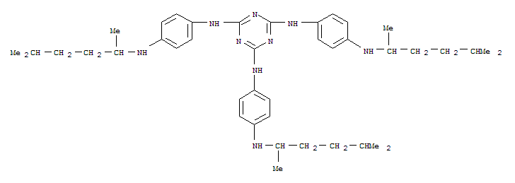 1,3,5-Triazine-2,4,6-triamine,N2,N4,N6-tris[4-[(1,4-dimethylpentyl)amino]phenyl]-  