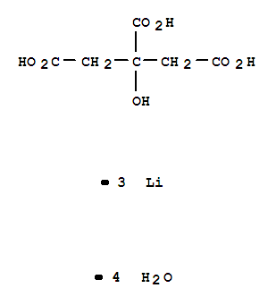 1,2,3-Propanetricarboxylicacid, 2-hydroxy-, lithium salt, hydrate (1:3:4)