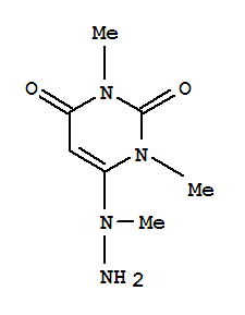 2,4(1H,3H)-Pyrimidinedione,1,3-dimethyl-6-(1-methylhydrazinyl)-