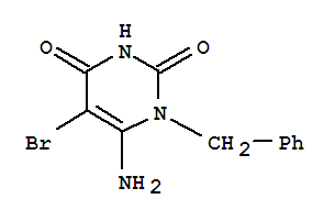 6-amino-1-benzyl-5-bromopyrimidine-2,4-dione