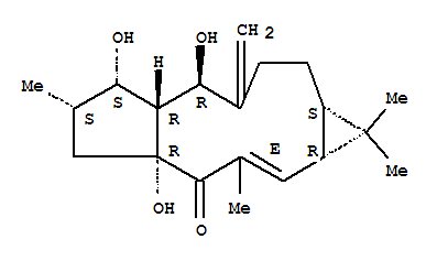 4H-Cyclopenta[a]cyclopropa[f]cycloundecen-4-one,1,1a,4a,5,6,7,7a,8,9,10,11,11a-dodecahydro-4a,7,8-trihydroxy-1,1,3,6-tetramethyl-9-methylene-,(1aR,2E,4aR,6S,7S,7aR,8R,11aS)-
