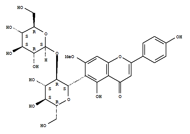 6-[(2S,3R,4S,5S,6R)-4,5-dihydroxy-6-(hydroxymethyl)-3-[(2S,3R,4S,5S,6R)-3,4,5-trihydroxy-6-(hydroxymethyl)oxan-2-yl]oxyoxan-2-yl]-5-hydroxy-2-(4-hydroxyphenyl)-7-methoxychromen-4-one