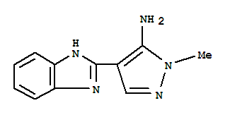 1H-Pyrazol-5-amine,4-(1H-benzimidazol-2-yl)-1-methyl-  