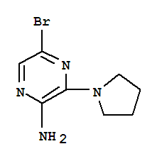 2-AMINO-5-BROMO-3-PYRROLIDIN-1-YLPYRAZINE