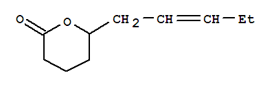 2H-Pyran-2-one,tetrahydro-6-(2-penten-1-yl)-